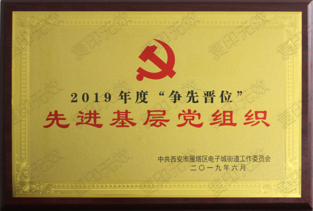 “2019年度爭(zhēng)先晉位”先進(jìn)基層黨組織 “2019年度爭(zhēng)先晉位”先進(jìn)基層黨組織