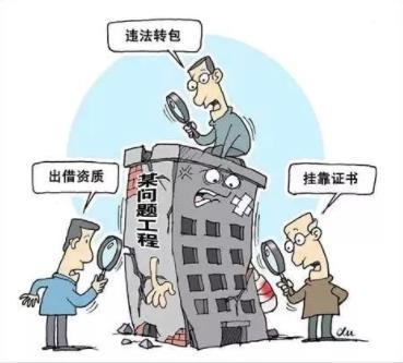 工程建設中的分包、轉包、內包、掛靠