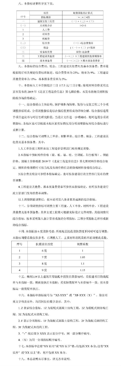 住建部發布關于征求裝配式建筑工程投資估算指標（征求意見稿）意見的函