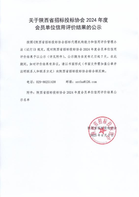 陜西省招標投標協會2024年度會員單位信用評價.jpg 陜西省招標投標協會2024年度會員單位信用評價.jpg